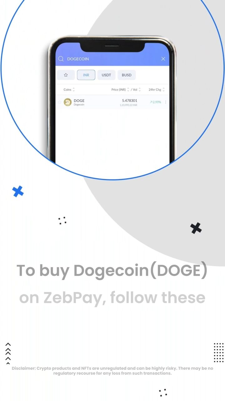 How To Buy Dogecoin (DOGE) In India | ZebPay