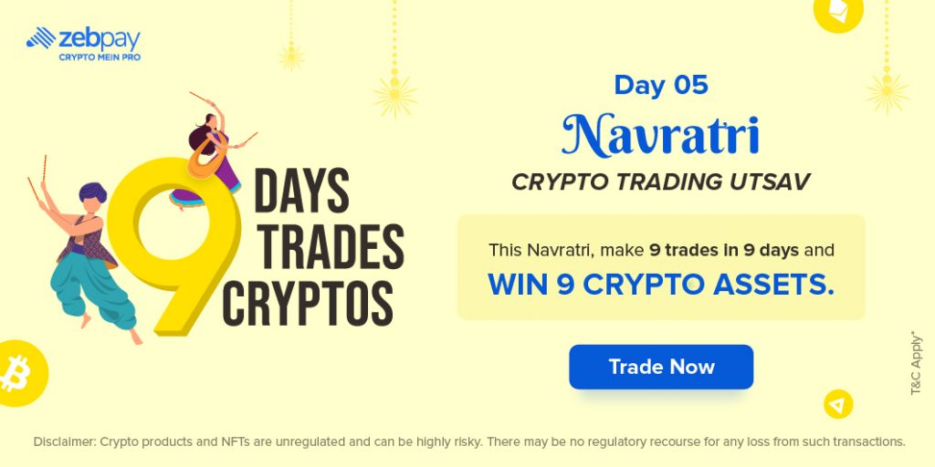 Navratri Crypto Banner Day 05
