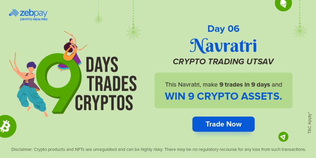 Navratri Crypto Banner Day 06