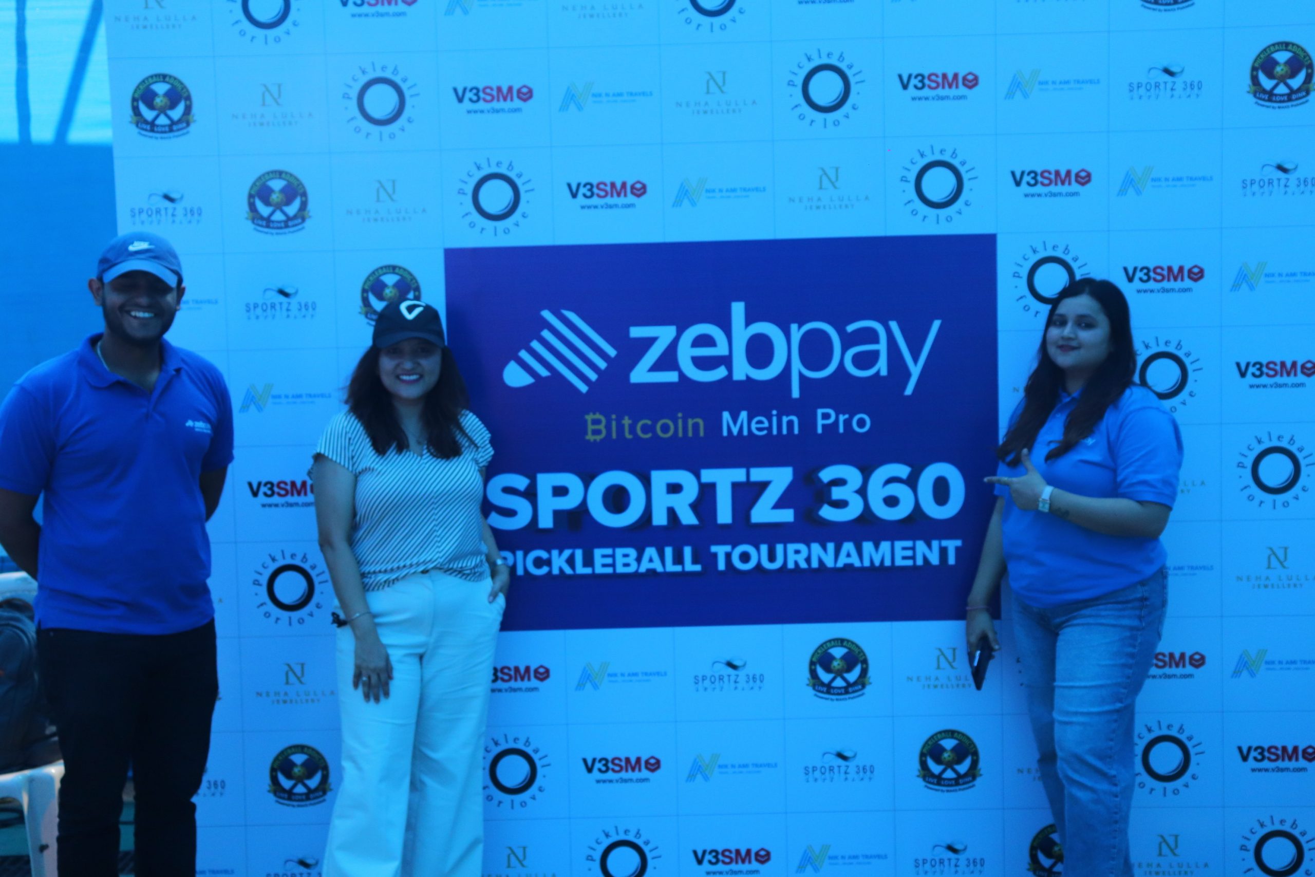 ZebPay sponsored the Pickleball Tournament at Andheri Sports Complex.