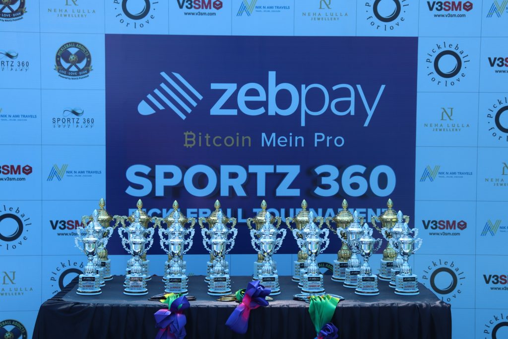 ZebPay sponsored the Pickleball Tournament at Andheri Sports Complex