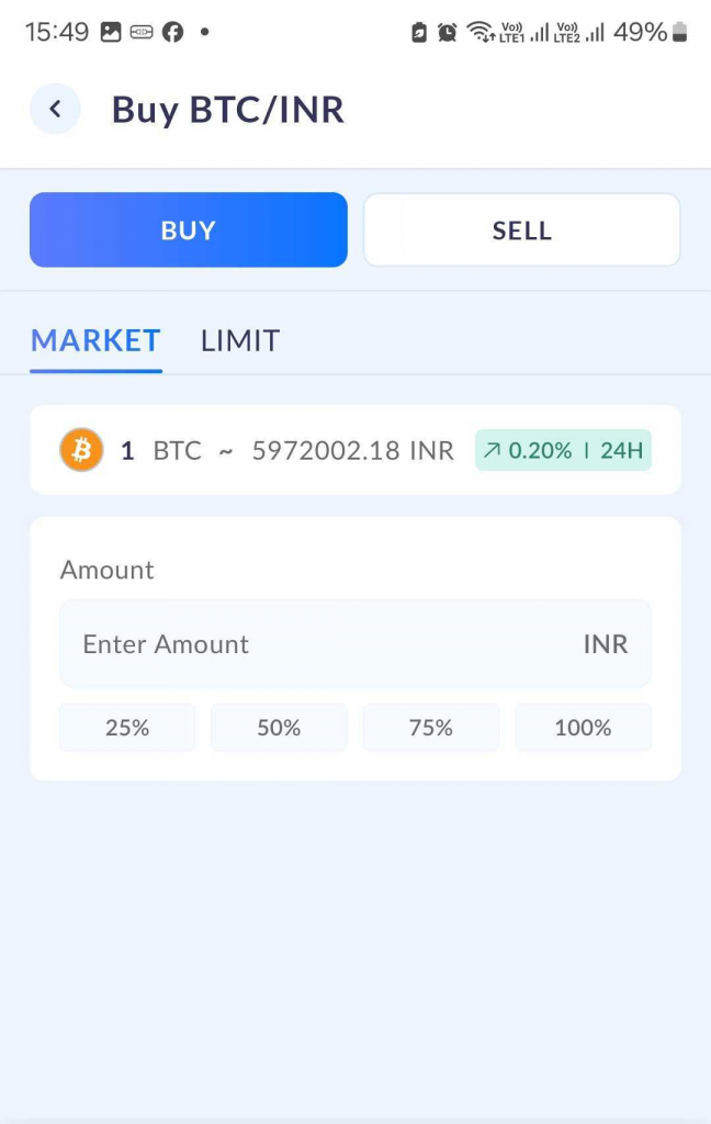 Buy QT Crypto Market Order