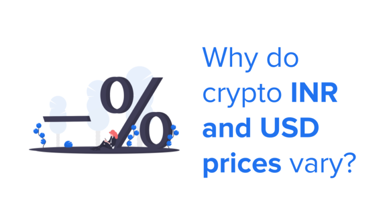 Why do crypto INR and USD prices vary?