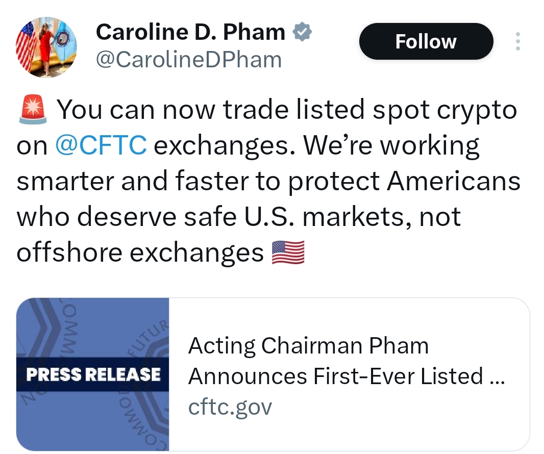 CFTC Approves Spot Bitcoin Trading on the U.S. Exchanges